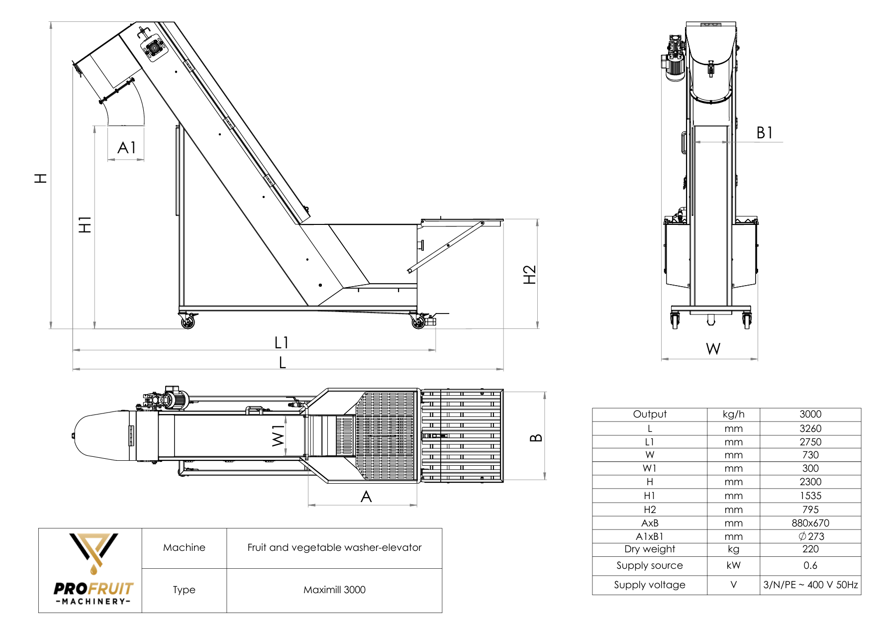 Washer elevator drawing