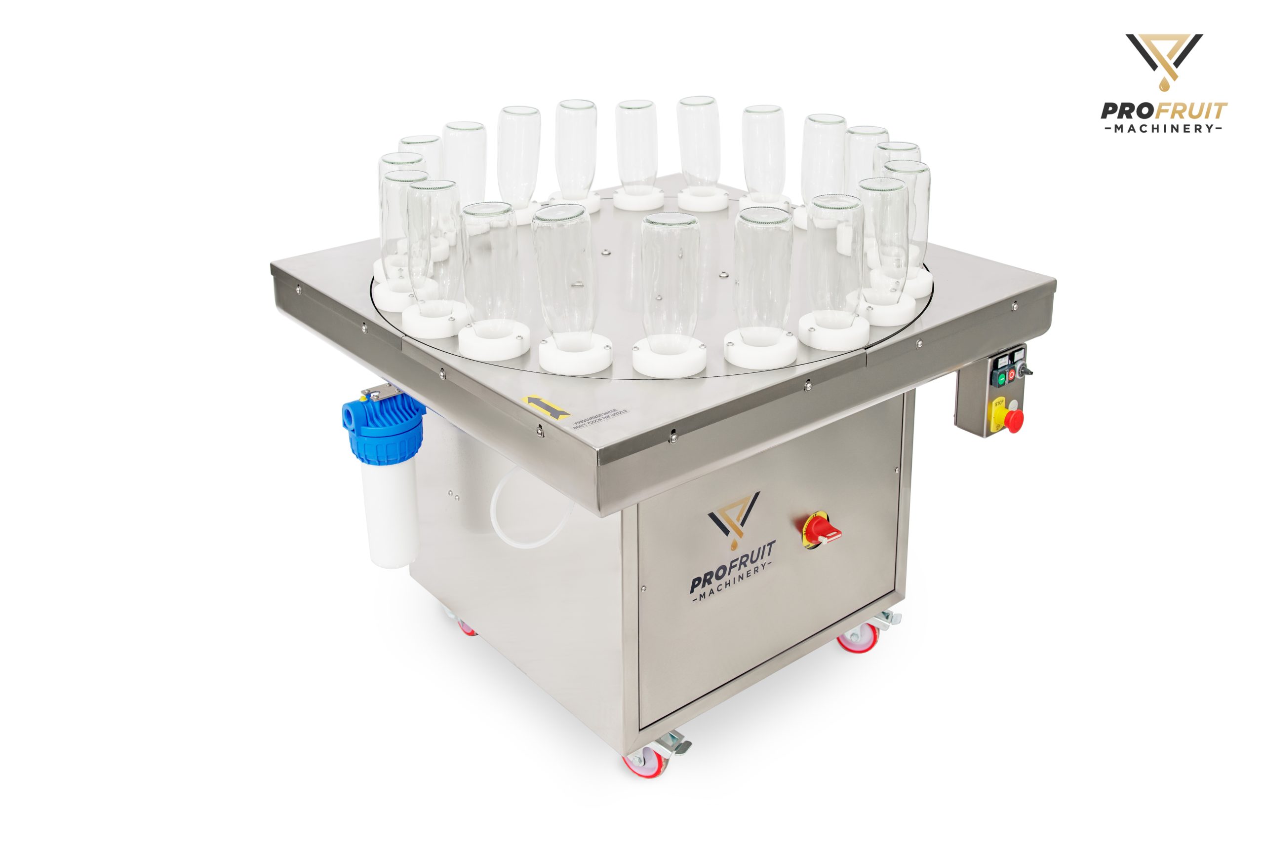 Bottle rinser for washing the inside ofthe bottles | ProFruit Machinery