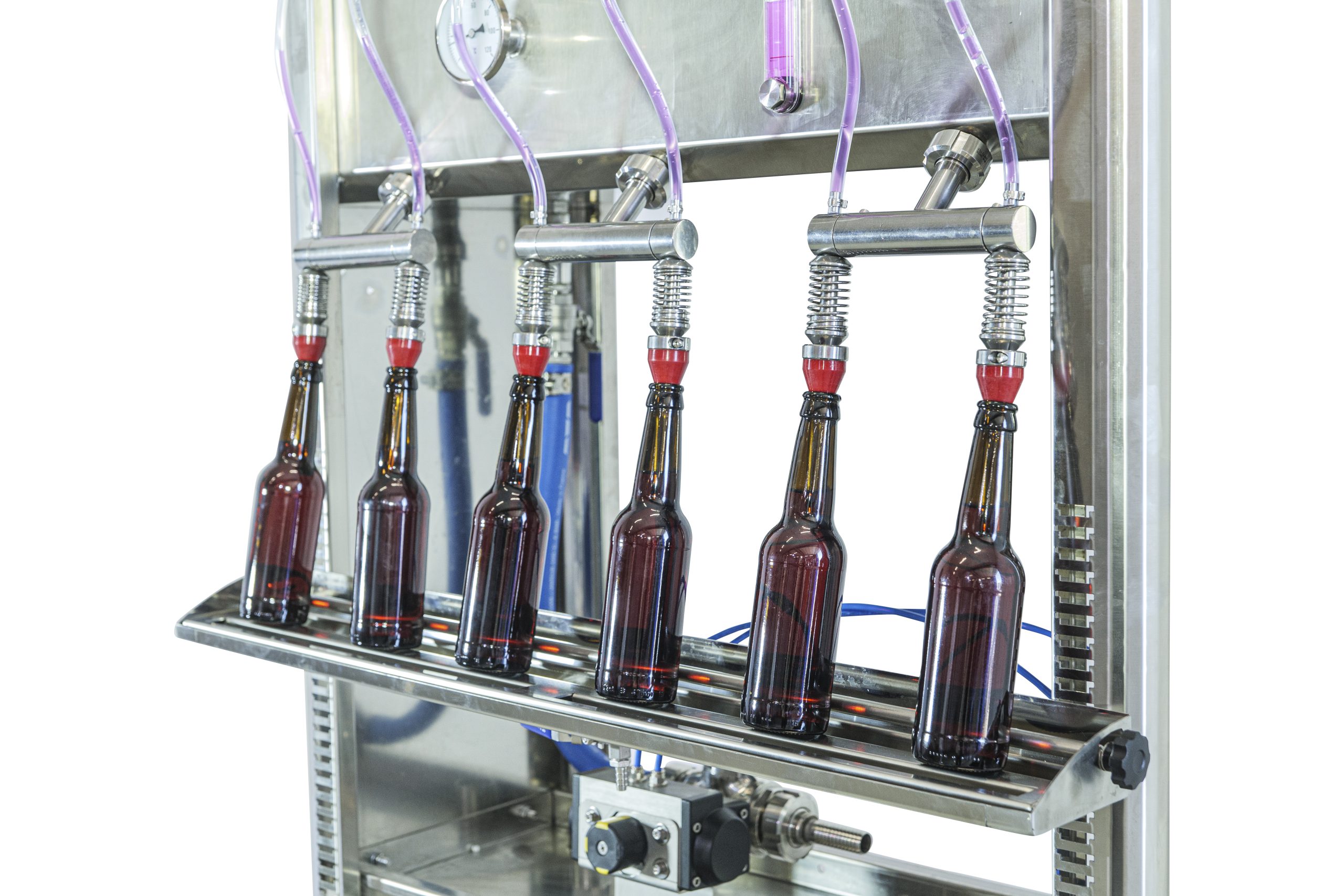 Manual gravitational bottle filler | ProFruit Machinery