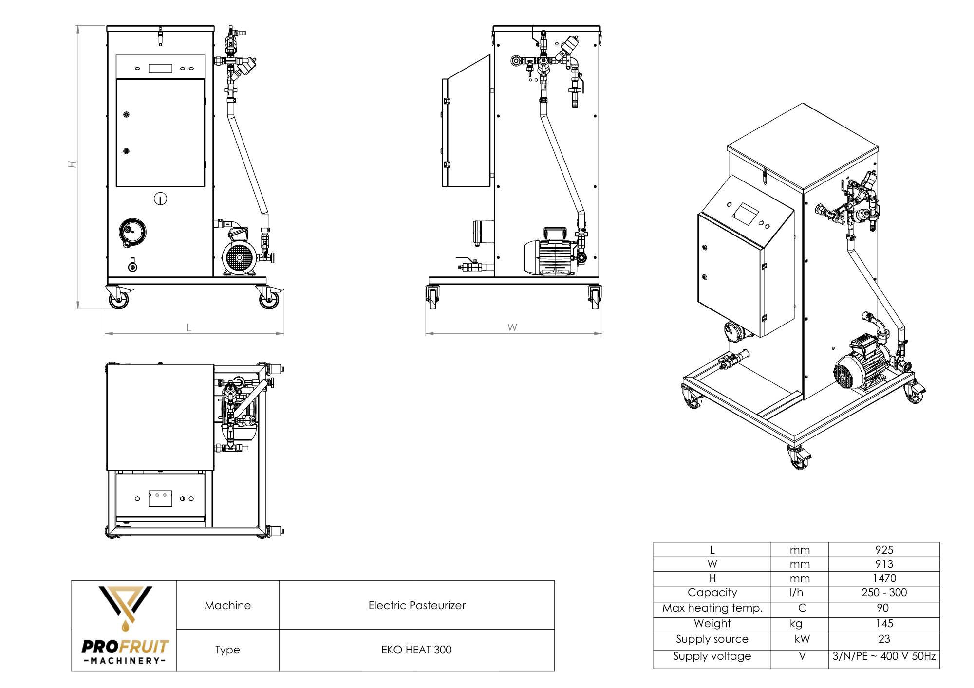 electrical pasteurizer eco | ProFruit Machinery