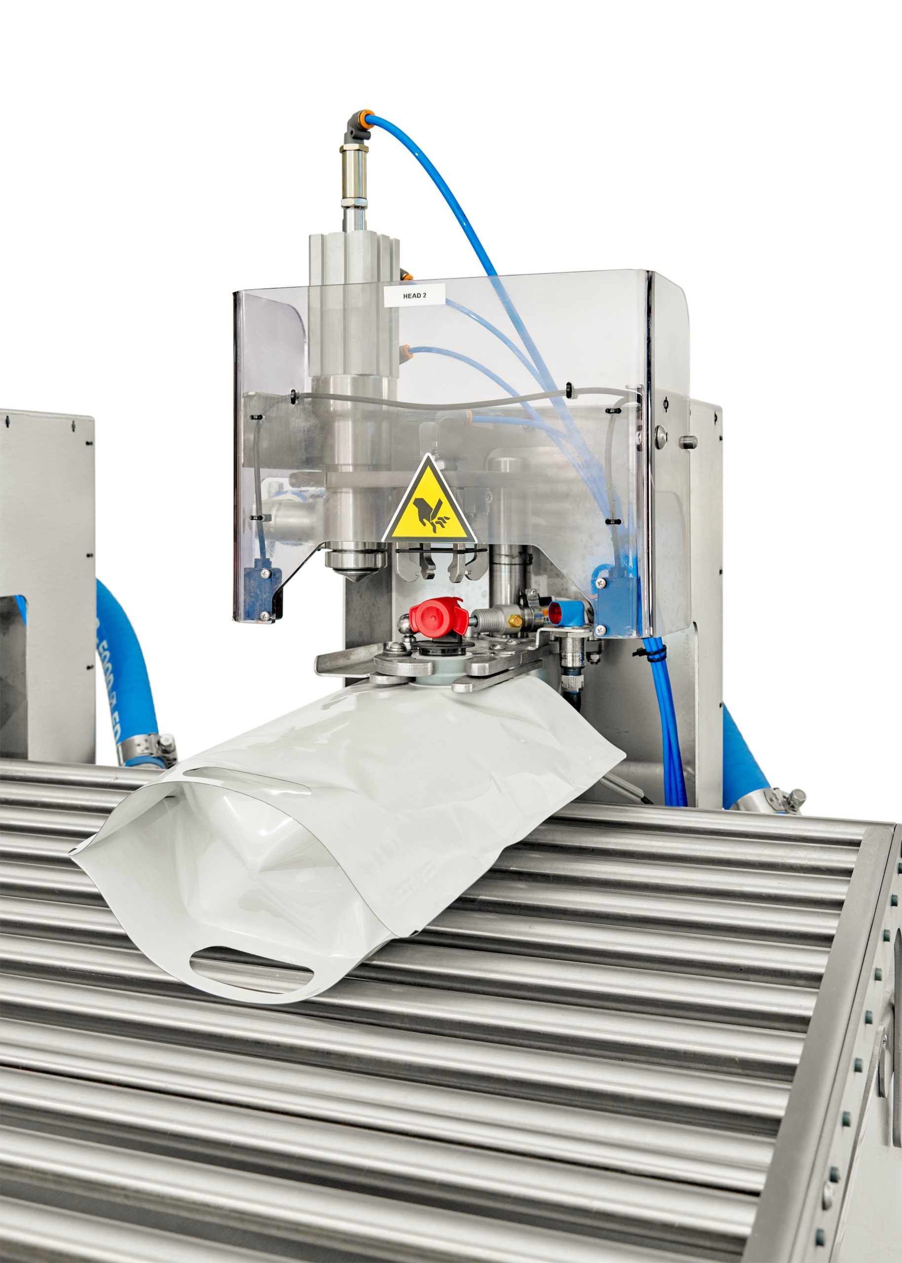 2-head Bag in Box Filler Double flow with juice bag in filling process | ProFruit Machinery