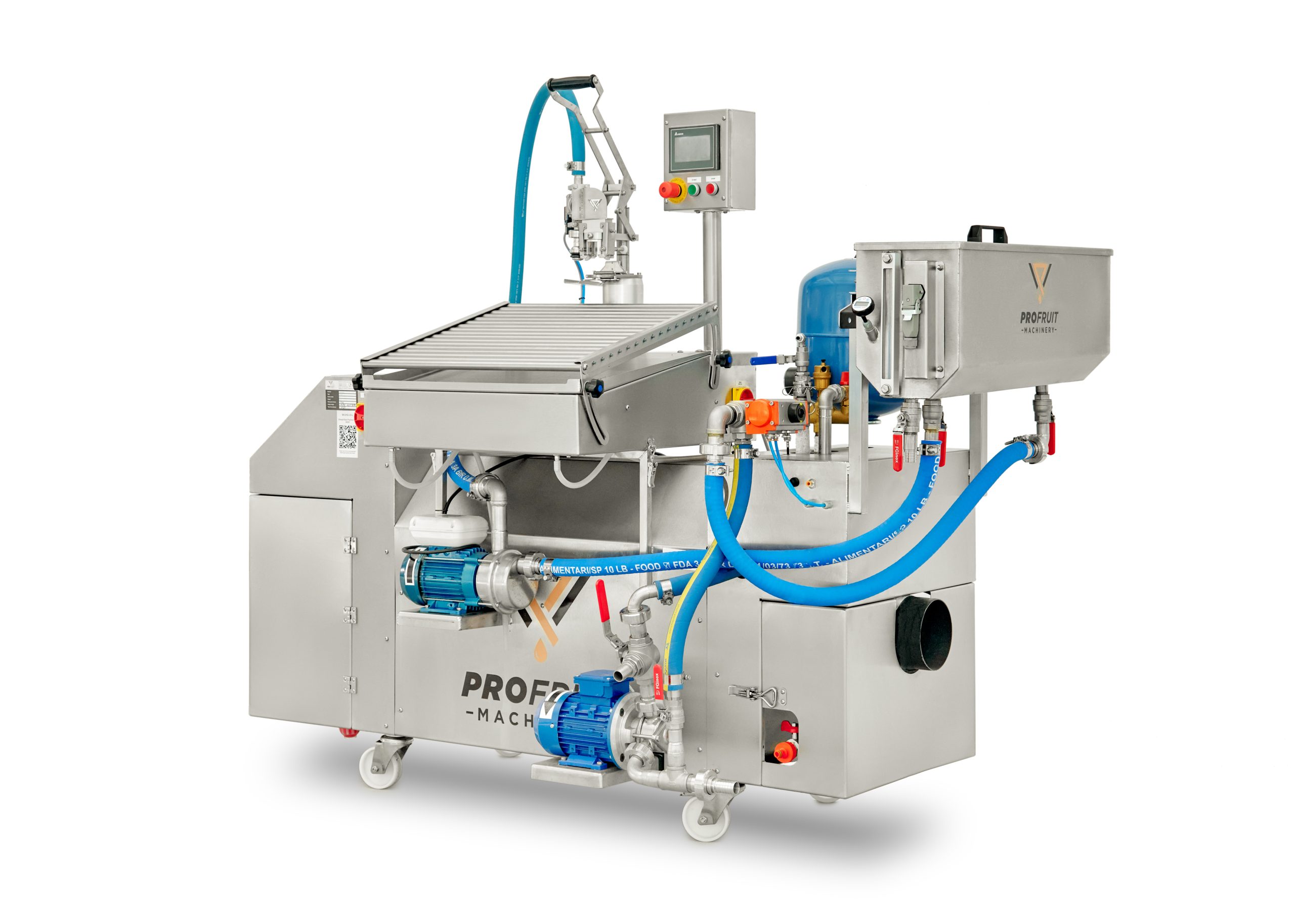 Diesel/Gas Pasteurizer HEAT 1000 combined with MINIFLOW | ProFruit Machinery