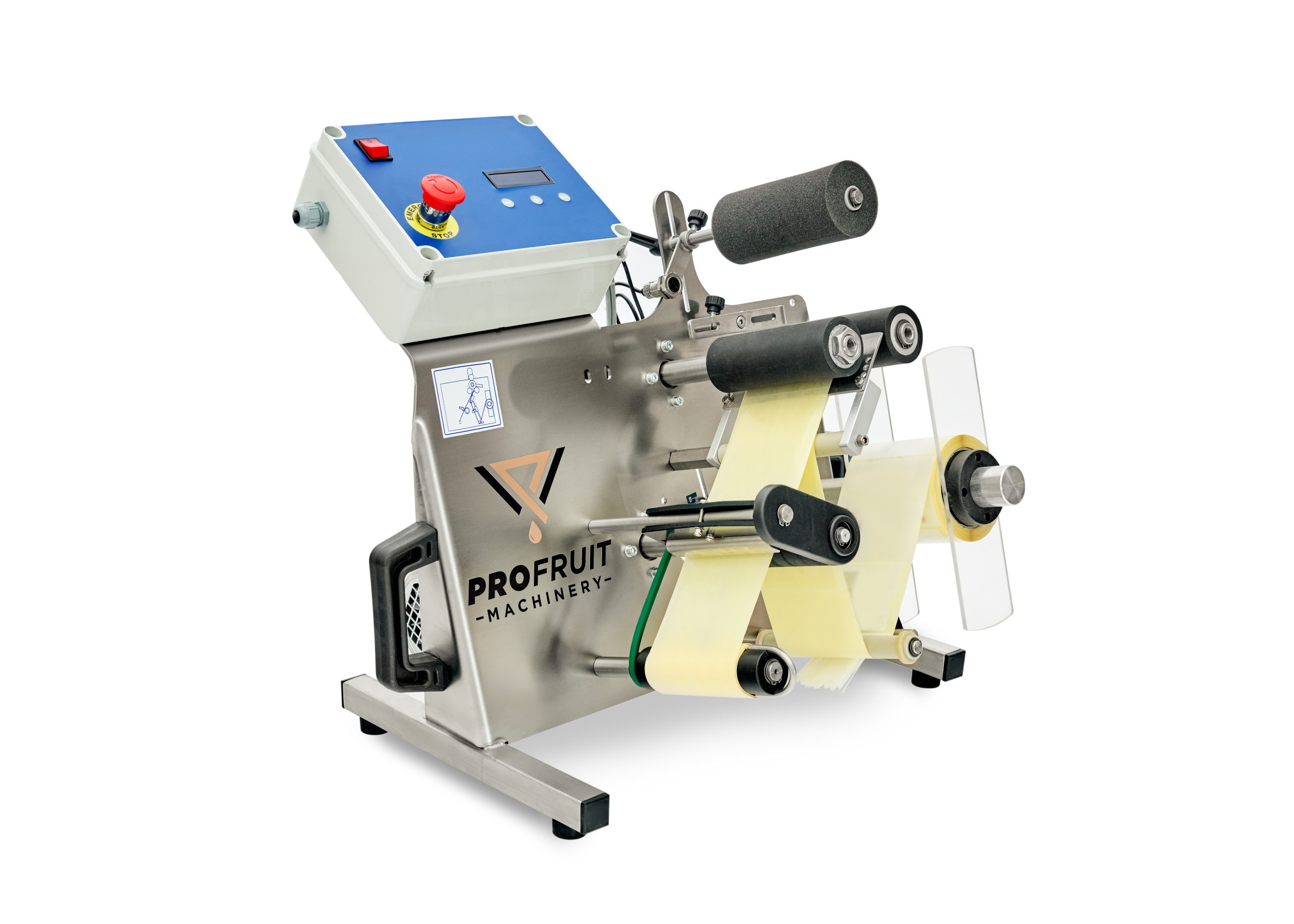 Semi-automatic tabletop bottle labeller | ProFruit Machinery