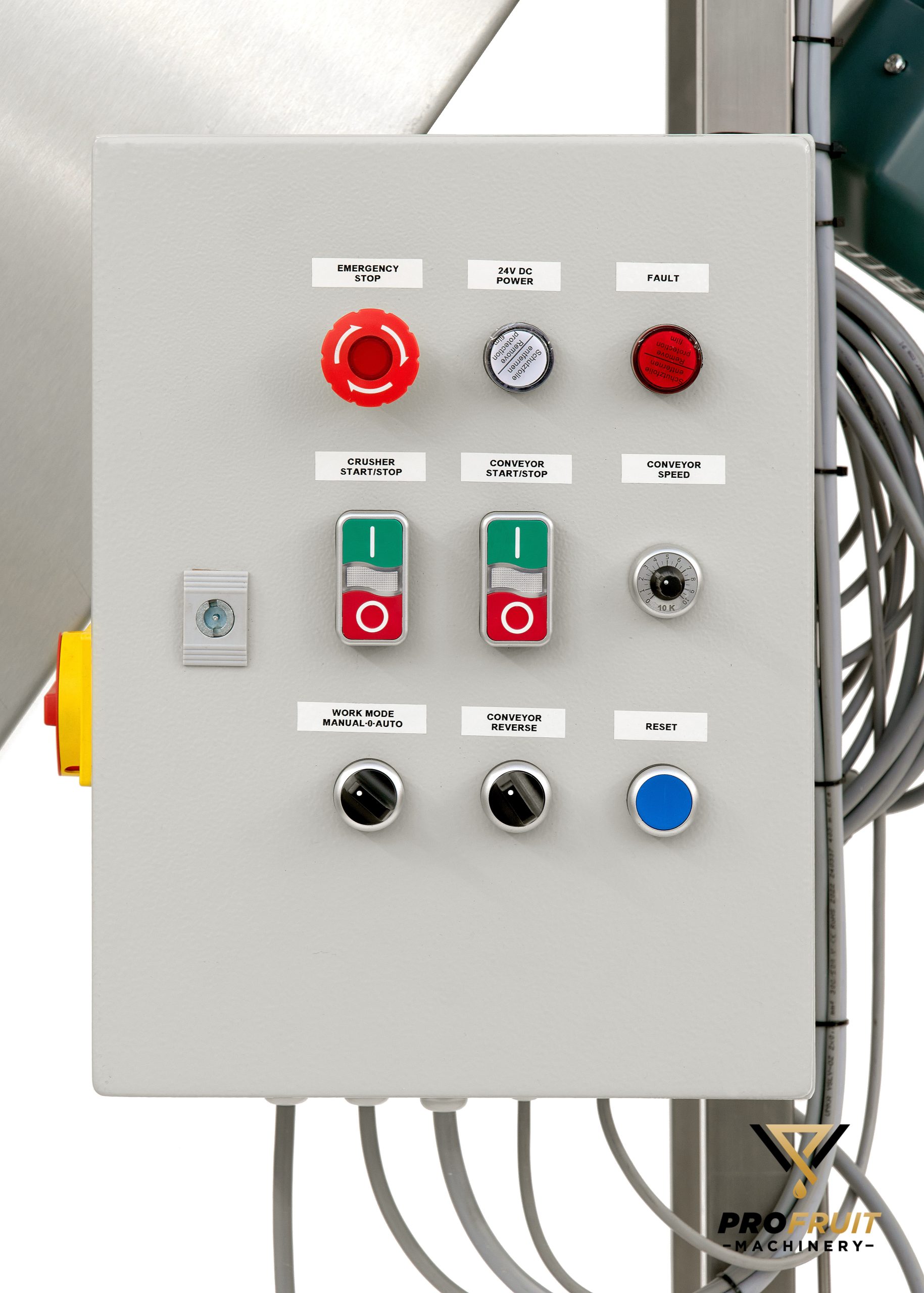 Central control box of fruit washer elevator mill MAXIMILL 3000 | ProFruit Machinery