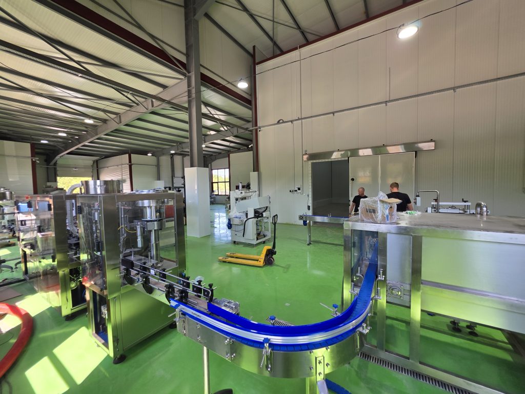 Automatic Triblock bottling line and cooling tunnel