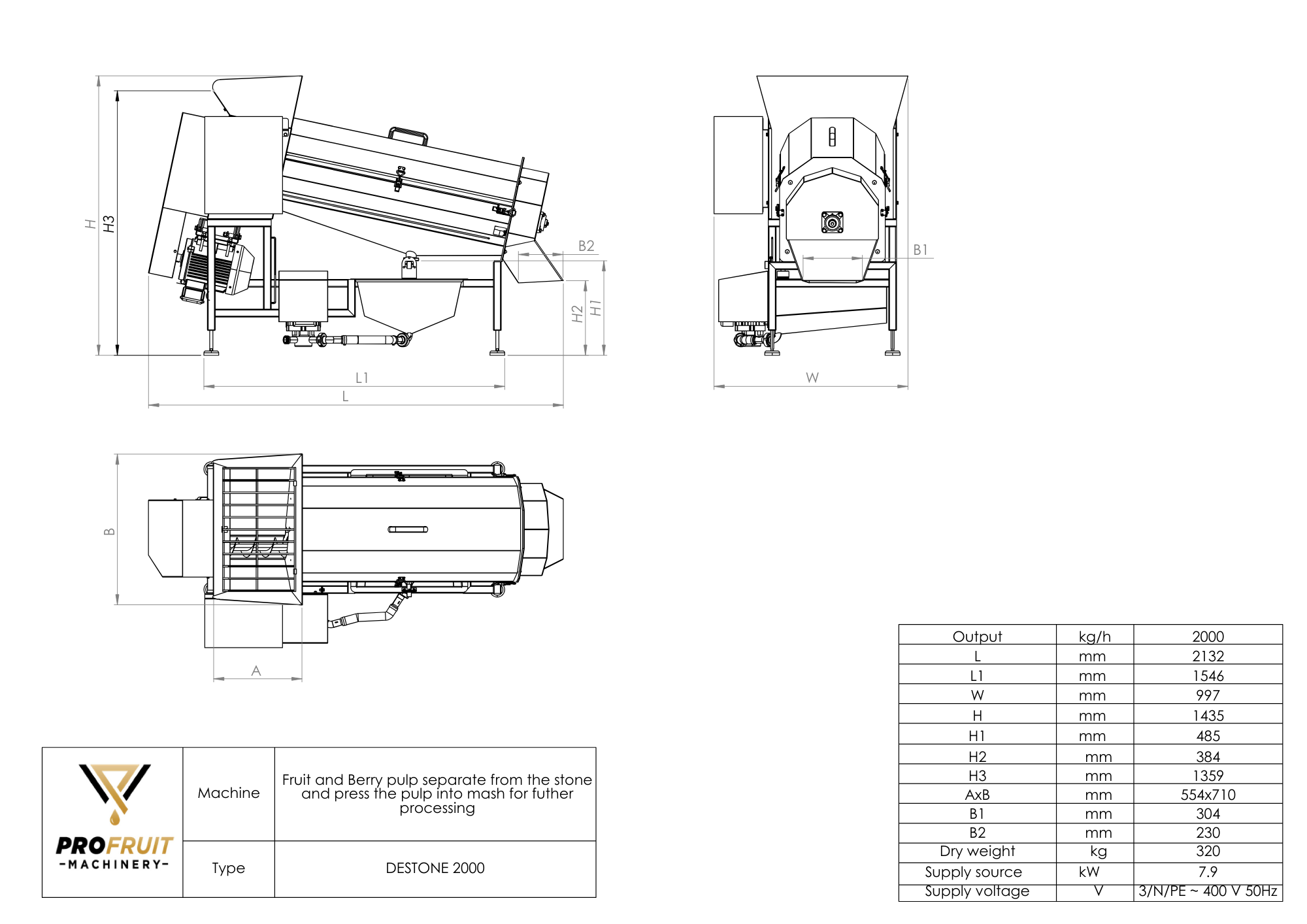 destone2000 | ProFruit Machinery