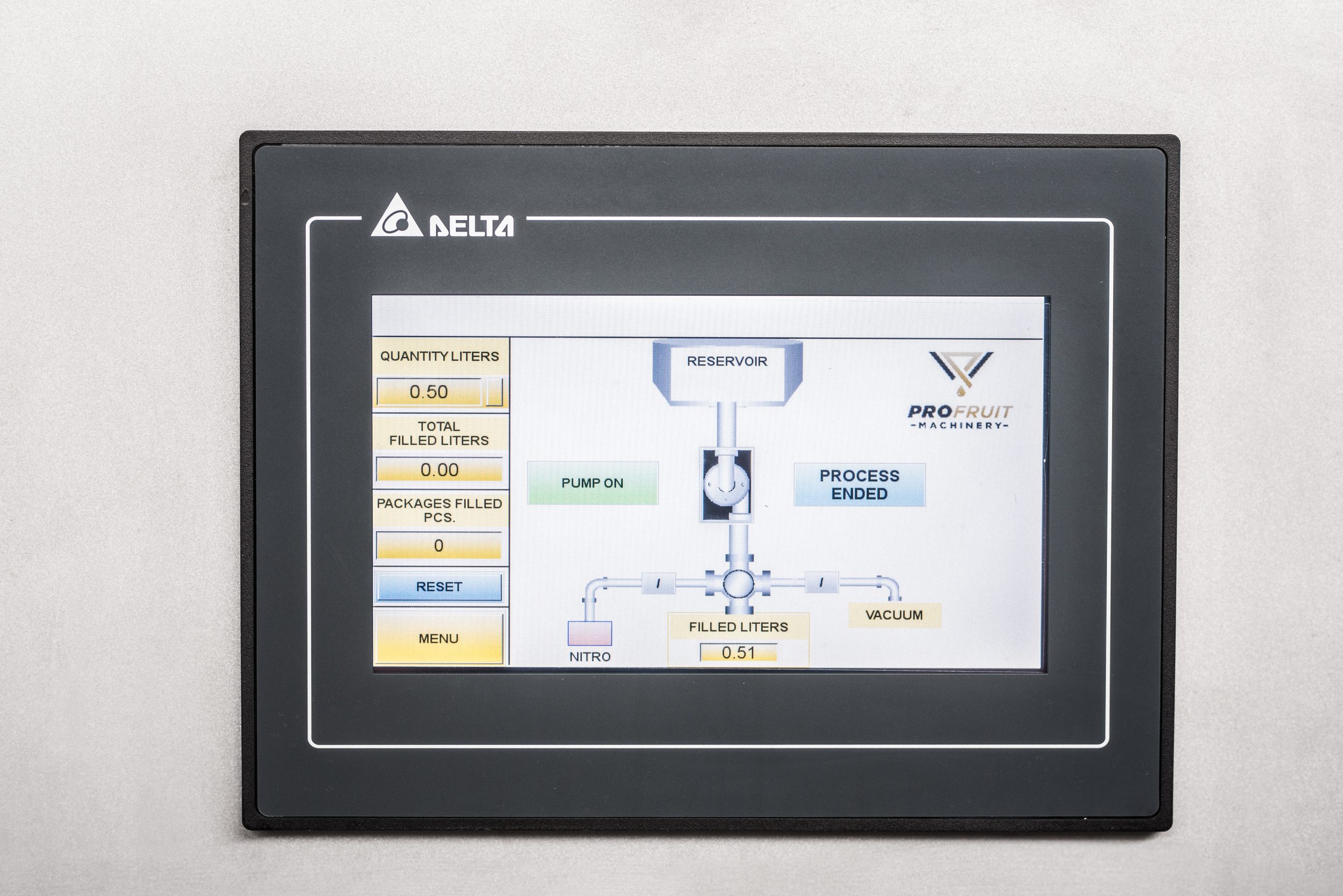 Bag in Box filler screen | ProFruit Machinery