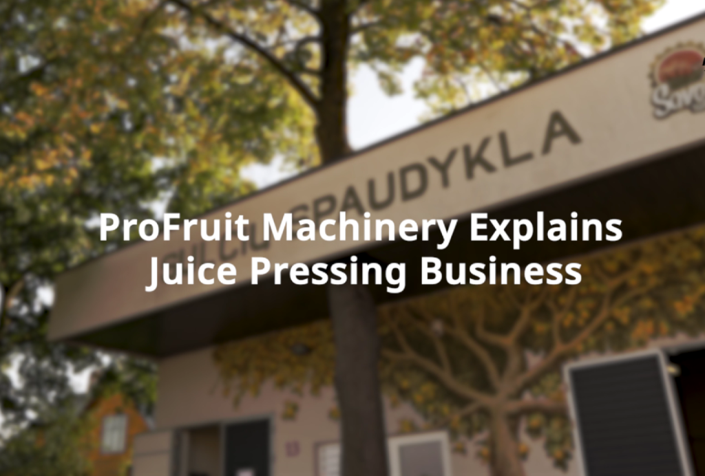 juice pressing service business | ProFruit Machinery