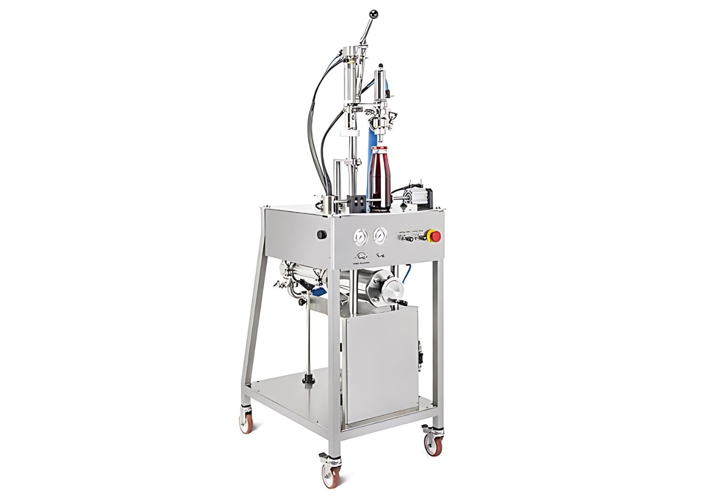 Semi-automatic filler for filling and capping jars 2 | ProFruit Machinery
