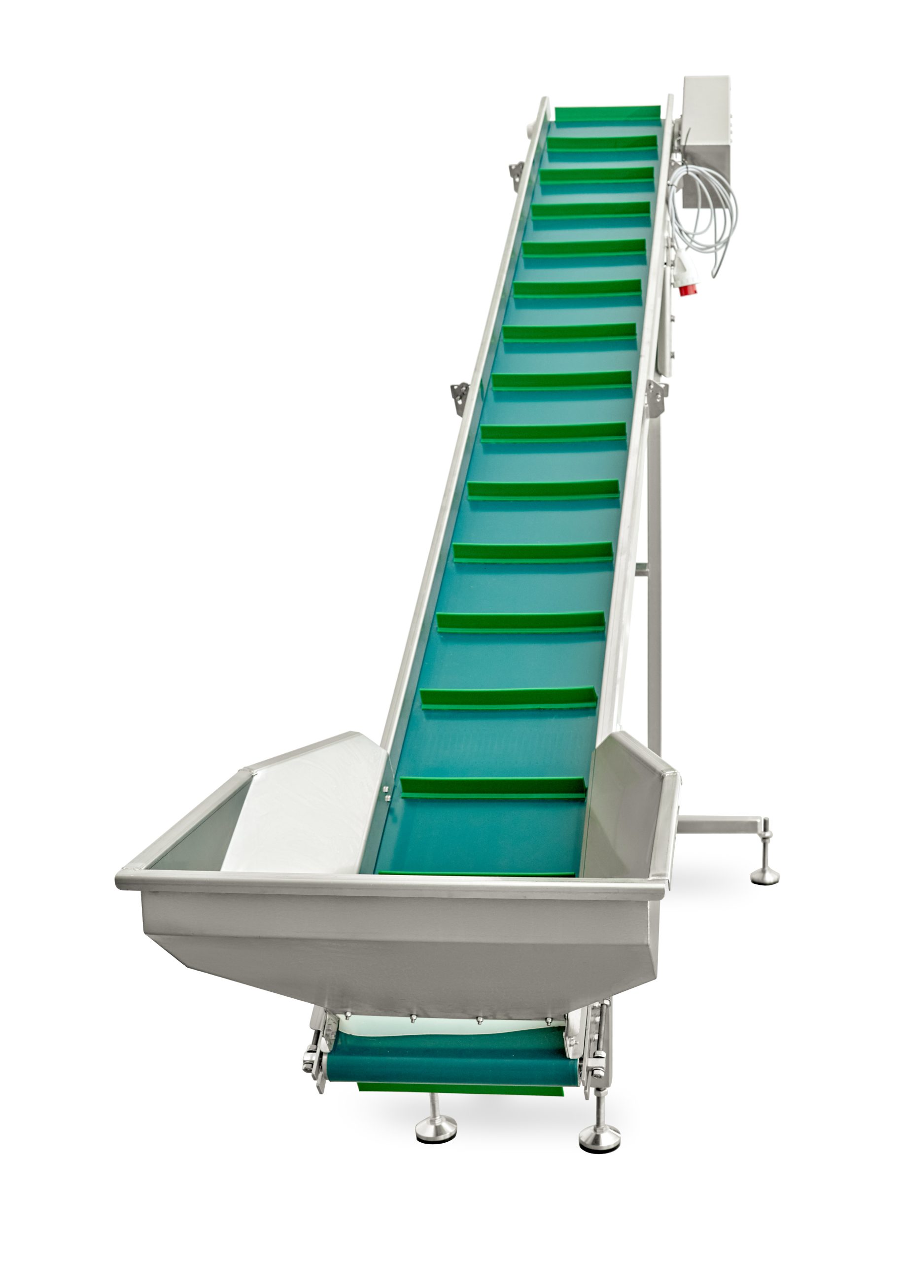 Belt Conveyor-Elevator for Mash & Pomace front