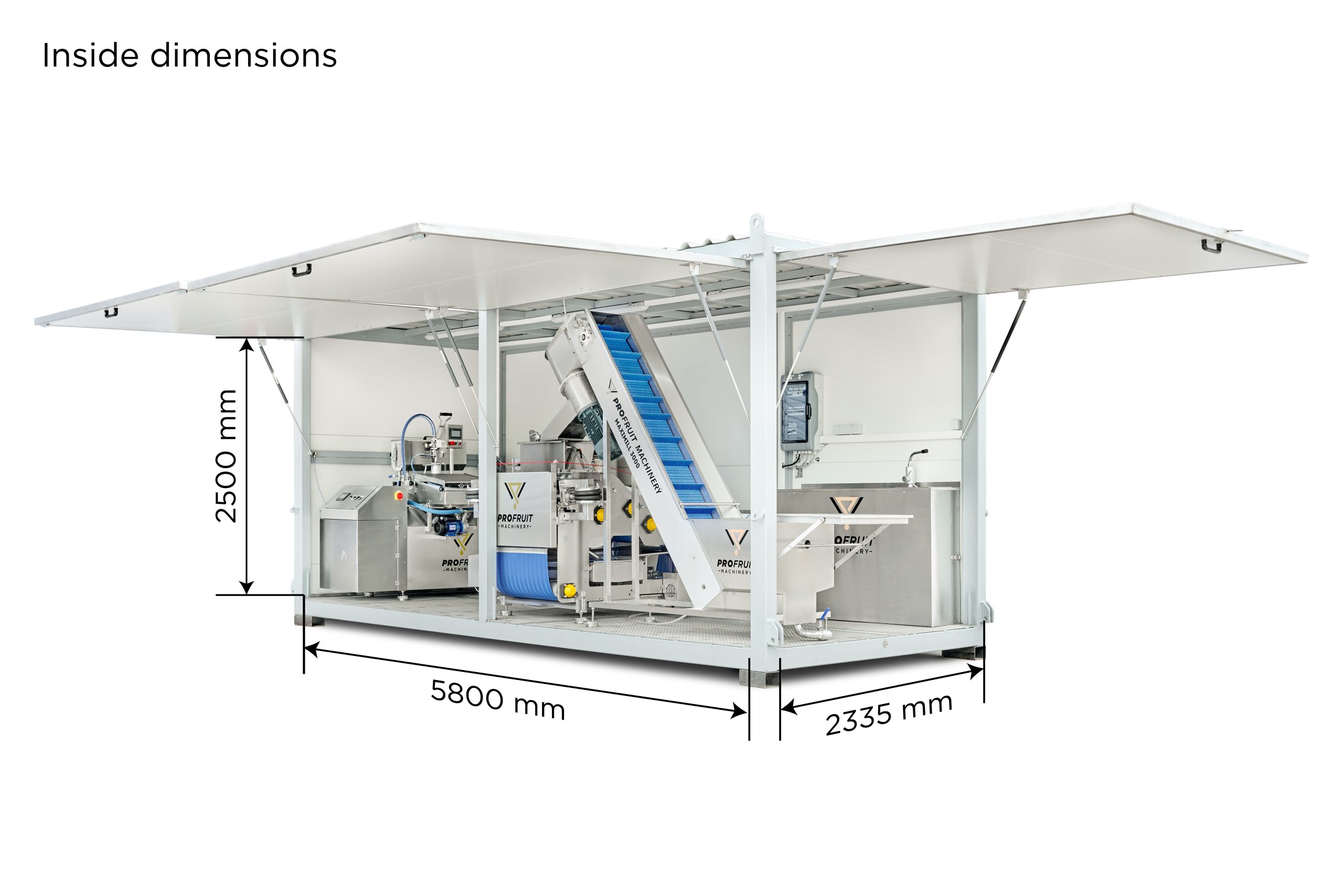 Mobile fruit processing line for juice production and processing | ProFruit Machinery