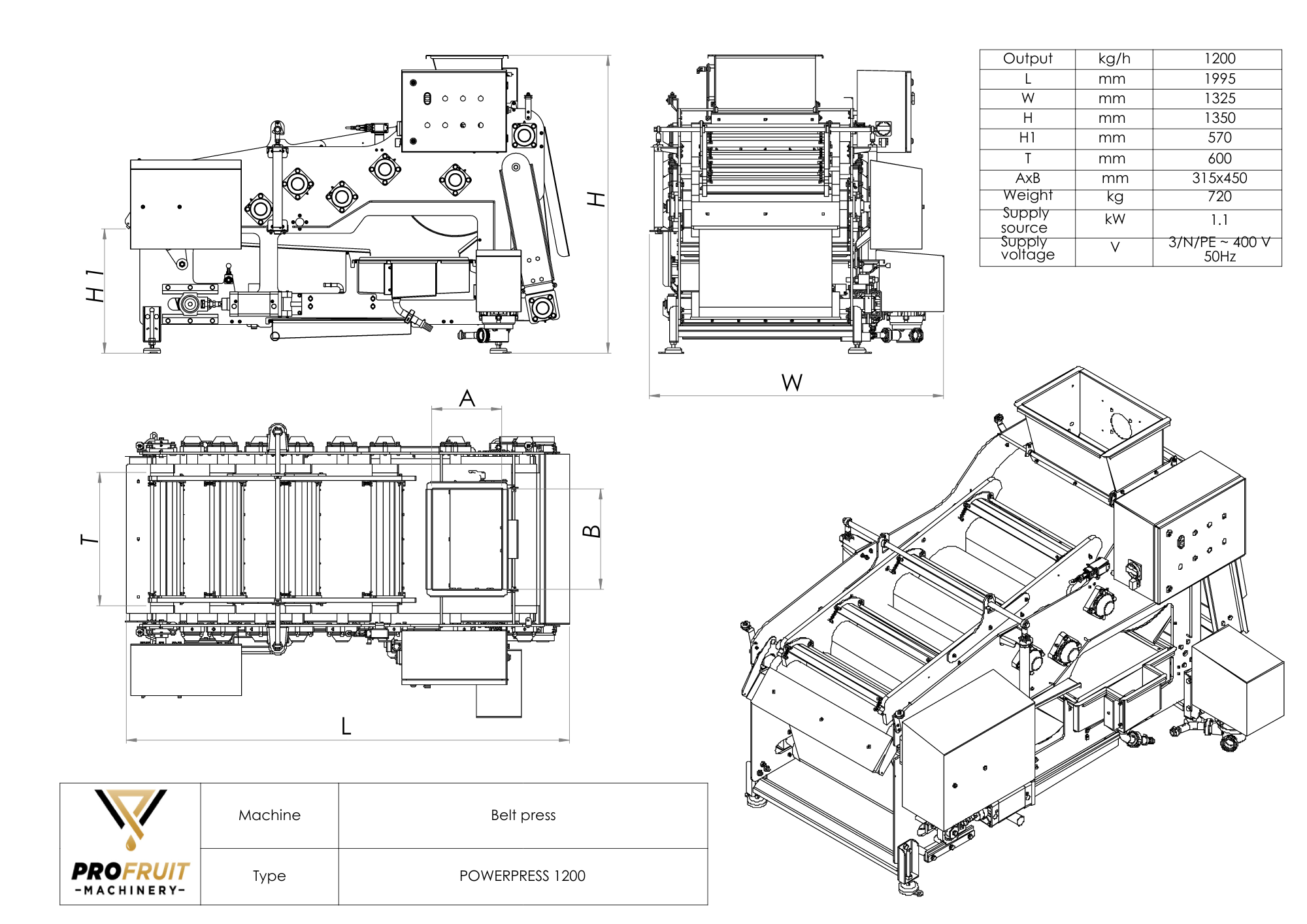 belt press1200 | ProFruit Machinery