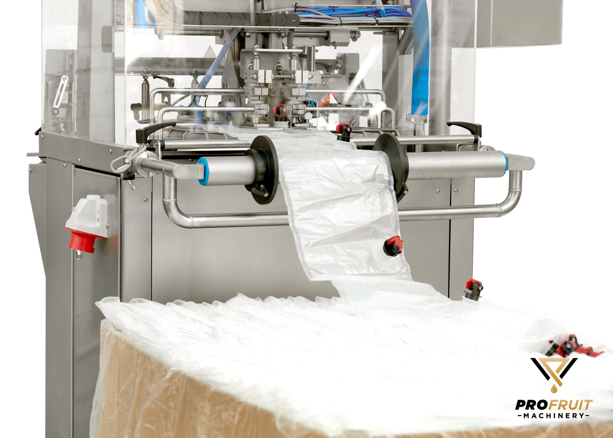 Automatic Bag in Box filler for bags in web | ProFruit Machinery